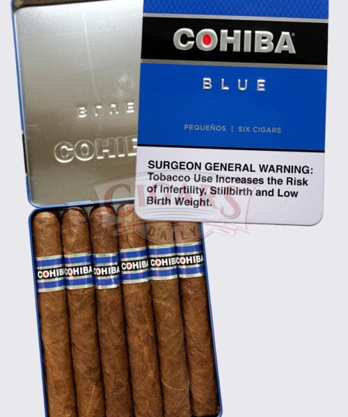 Cohiba Blue Tin Cohiba Blue Pequenos (4 3/16x36) Tin
