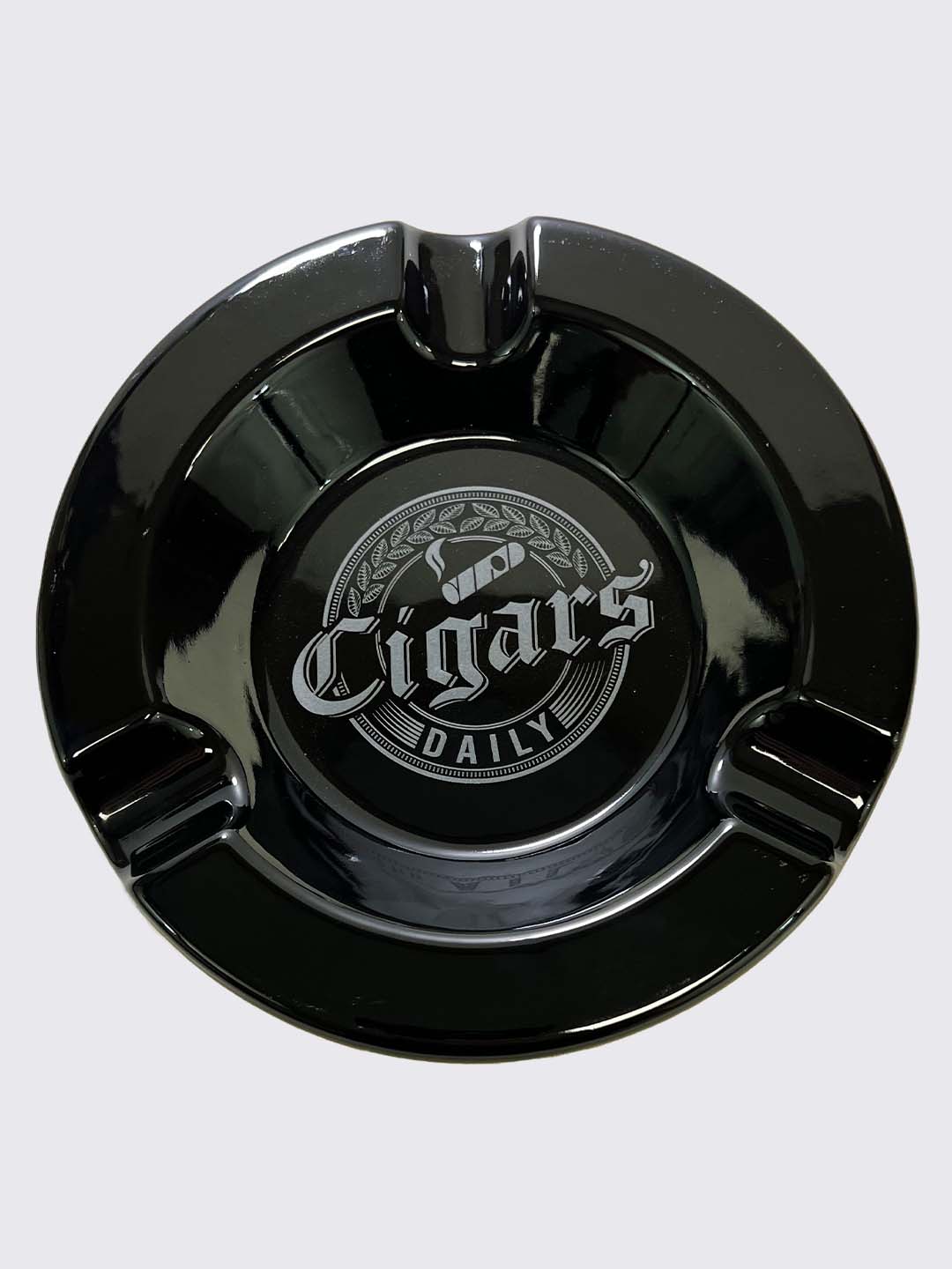Cigars Daily 3-Cigar Ceramic Ashtray