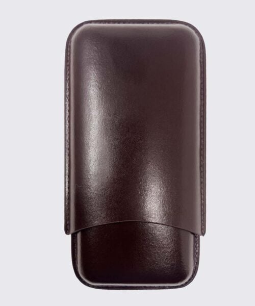 3-Finger Leather Cigar Carrying Case
