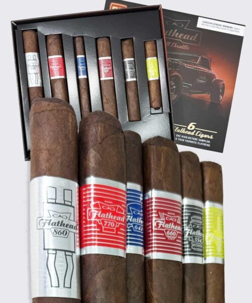 92ef1347-1b34-4c4b-8ff4-45f36932d940.jpeg CAO Flathead Variety 6 Cigar Sampler