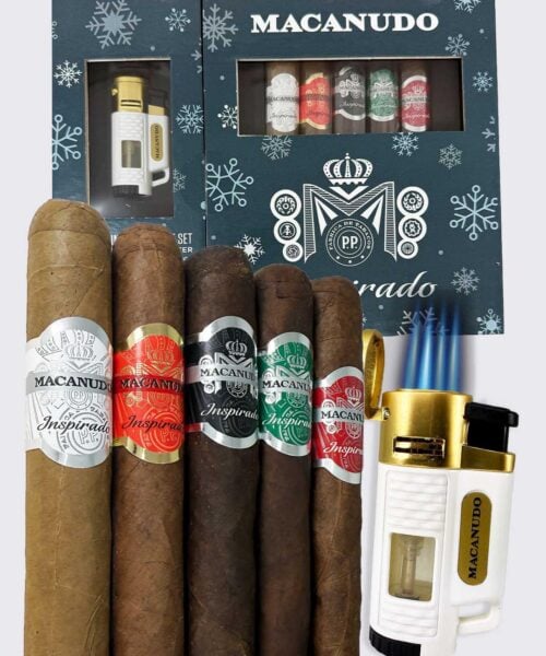 Macanudo Inspirado 5 Cigar Holiday Sampler + Torch