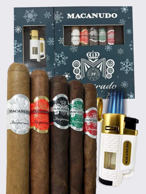 Macanudo Inspirado 5 Cigar Holiday Sampler + Torch