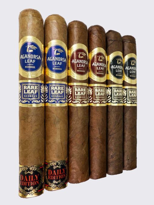 aganorsa tobacco Aganorsa Rare Leaf Reserve 6 Cigar Collector's Sampler – Cigars Daily