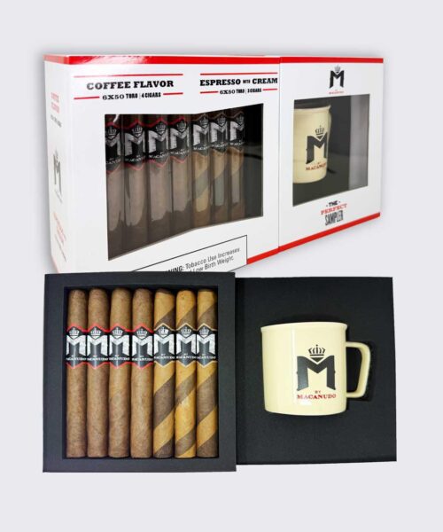 M by Macanudo Coffee Gift Box - 7 Cigars and Coffee Mug