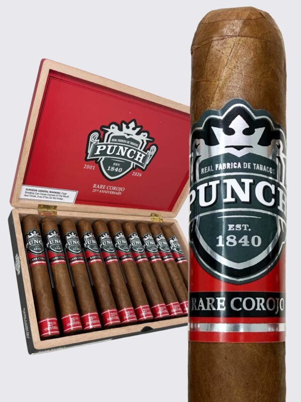 7e3db59b-b326-47ba-b1cd-b50c7d25bc68.jpeg Punch Rare Corojo 25th Anniversary Toro (6x54)