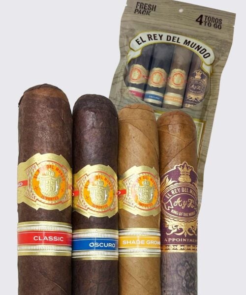 El Rey Del Mundo 4 Cigar Variety Fresh Pack Sampler