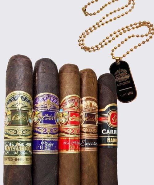 Casa Carrillo Battleborn Variety 5 Cigar Sampler With Dog Tag