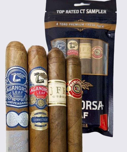 Aganorsa Leaf Toro Rated CT 4 Cigars Fresh Pack Sampler