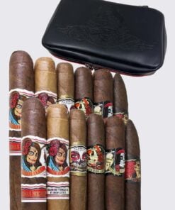 Deadwood Ladies of the Night 12 Cigar Sampler with Leather Carrying Case