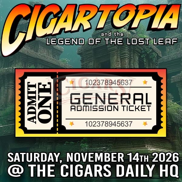 Cigartopia Legend Of The Lost Leaf General Admission Ticket