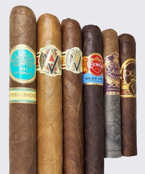 Humidor Heist Gold Crate 6 Cigar Sampler